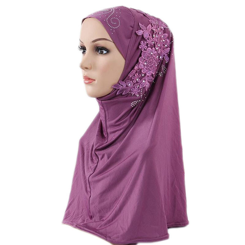 12Pcs One Piece Amira Scarf Women Hijab Muslim Shawl Wrap Stoles Headscarf Niqab