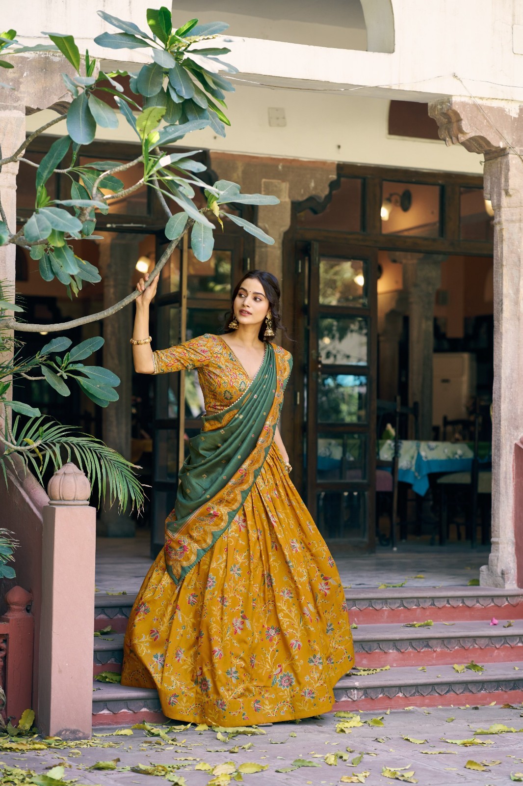 New Presenting Tasar Silk Lehenga Choli With Dupatta For Traditional Wear