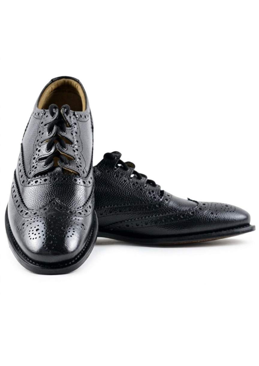 Scottish Blue Frost Fox Fur Sporran Antique Silver Stag Cantle Ghillie Brogues