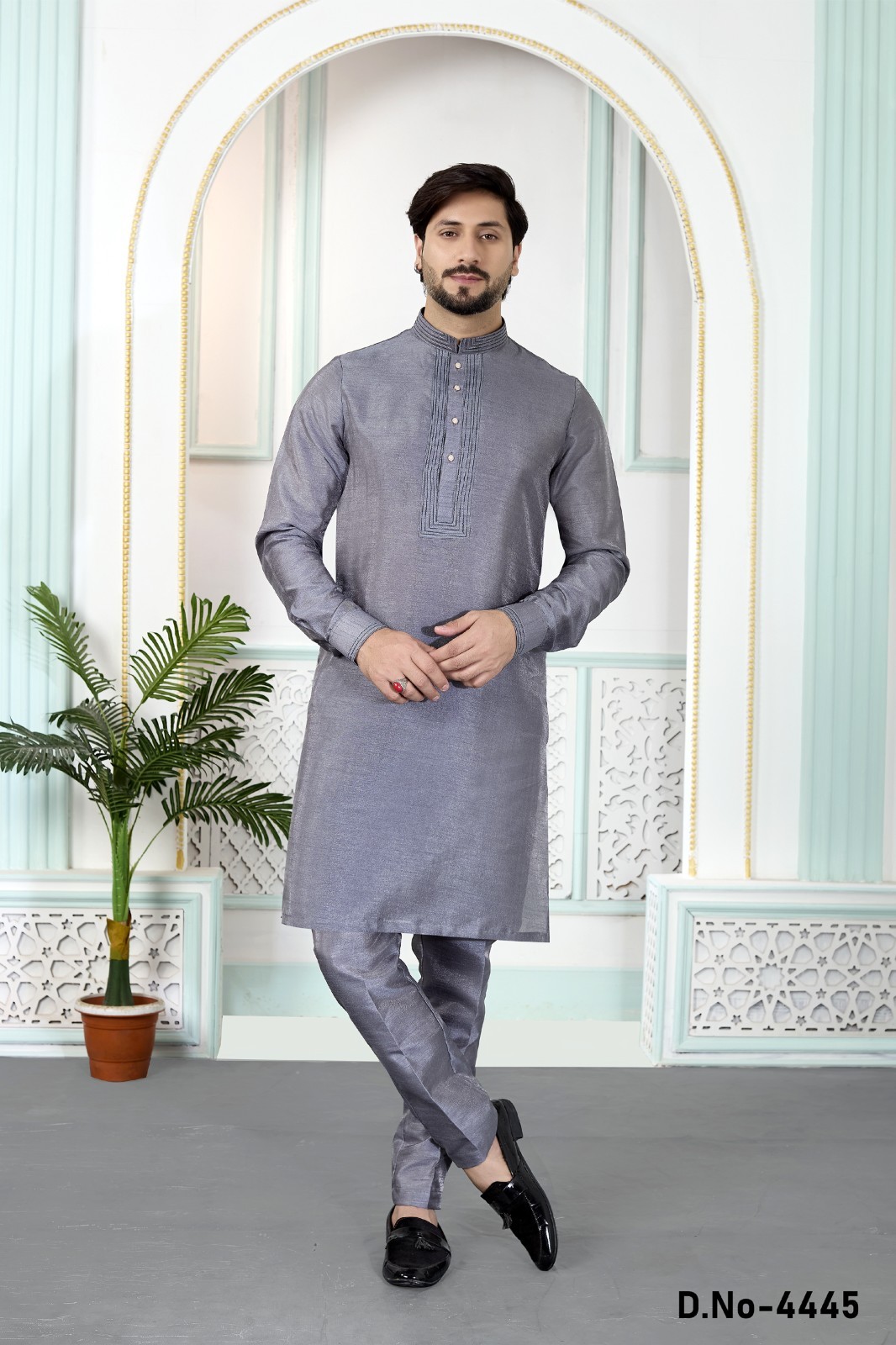 Mens Designer Wedding Bollywood Party Wear Traditional Kurta Payjama Dress India