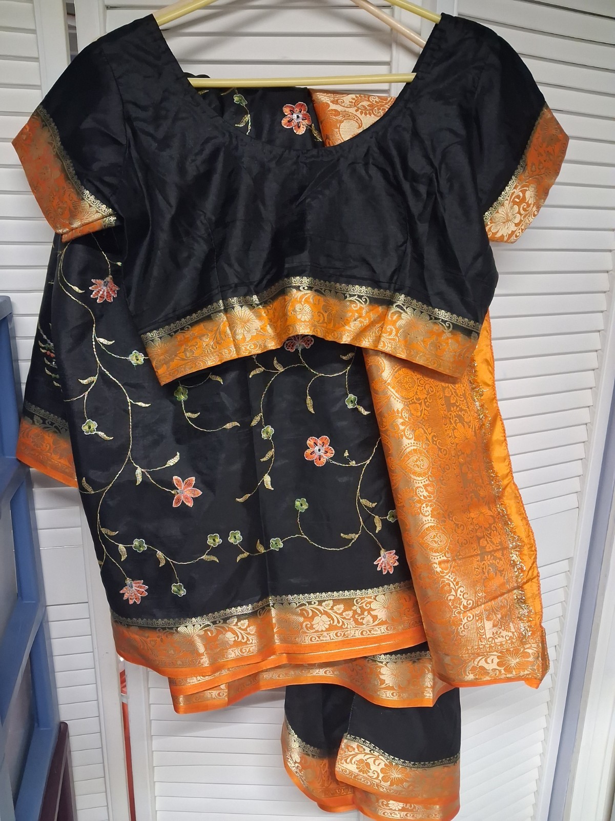 Designer Silk Saree Blouse Wedding Indian Party Wear Sari