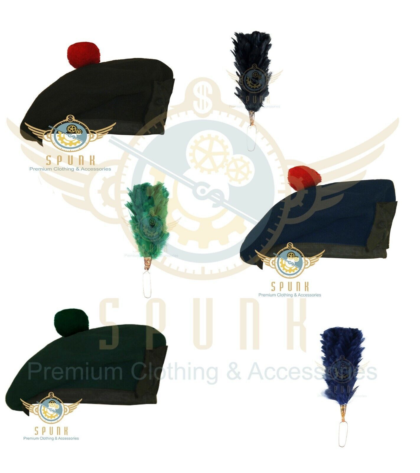Scottish Military Bonnet Tam O Shanter Hat Beret Balmoral Army Cap Scott’s Hat