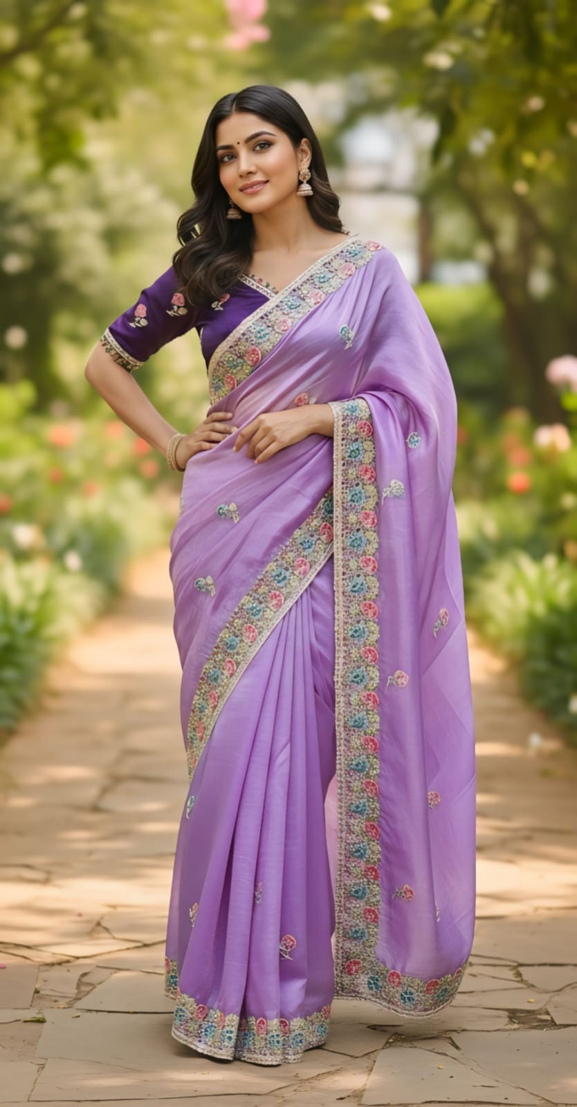 SARI PAKISTANI WEDDING SAREE BLOUSE NEW INDIAN DESIGNER BOLLYWOOD PARTY WEAR