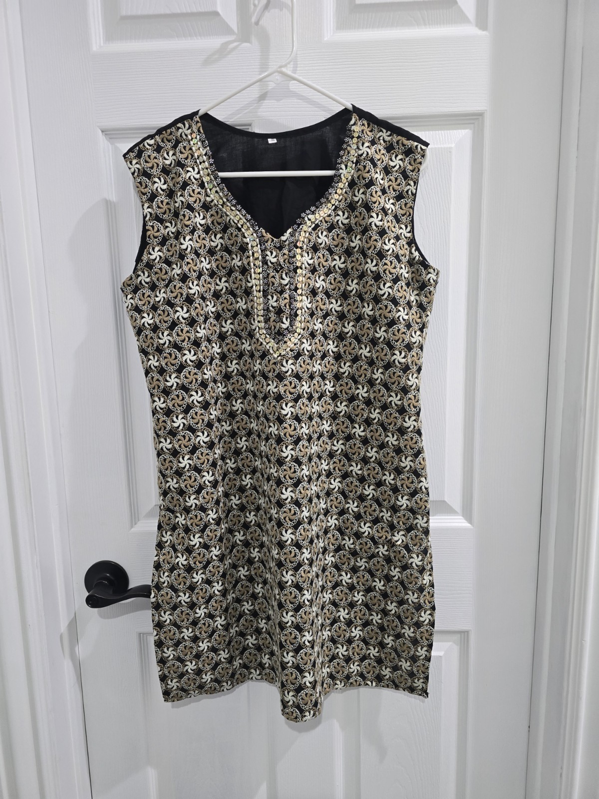 Indian Women’s Short Kurta Kurti Top Tunic Unbranded Embroidered Sleeveless EUC