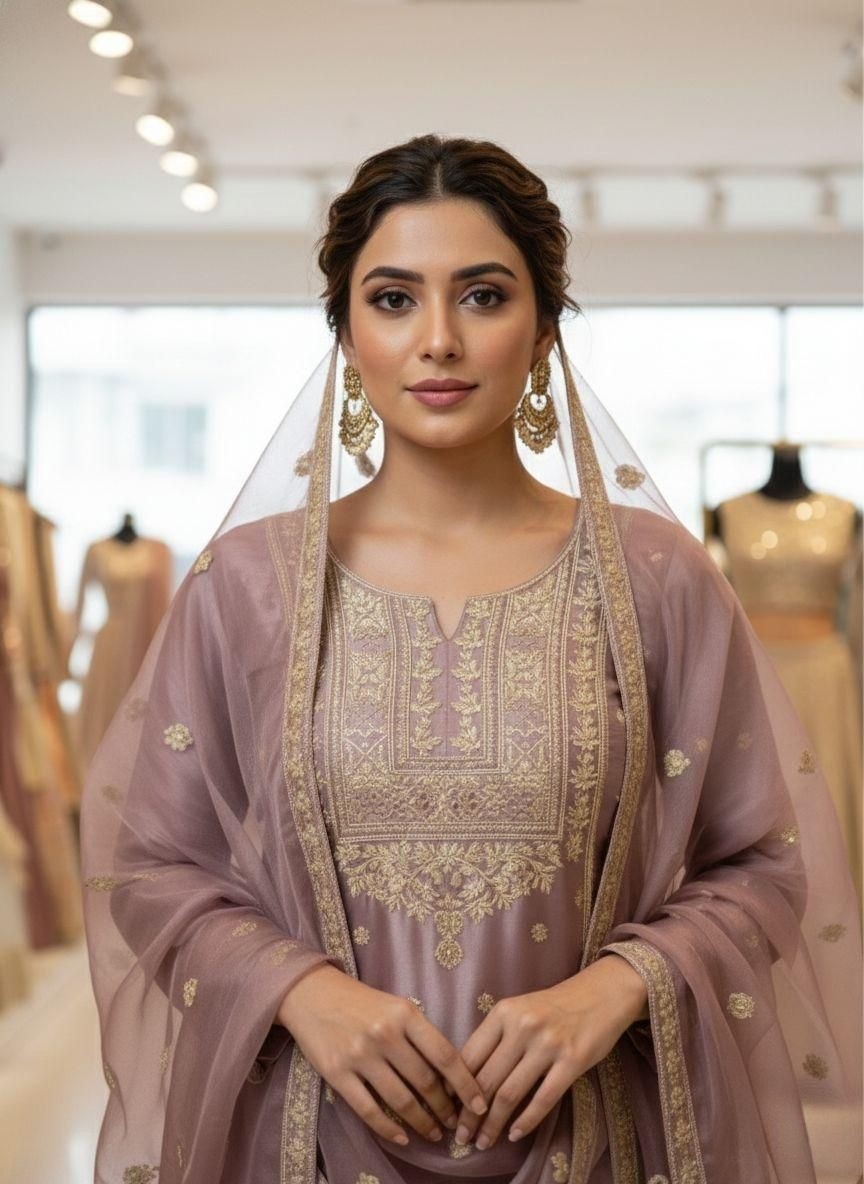 Stunning Designer Dupatta Frendy Silk Top Palazzo With Wedding Wear Readymade