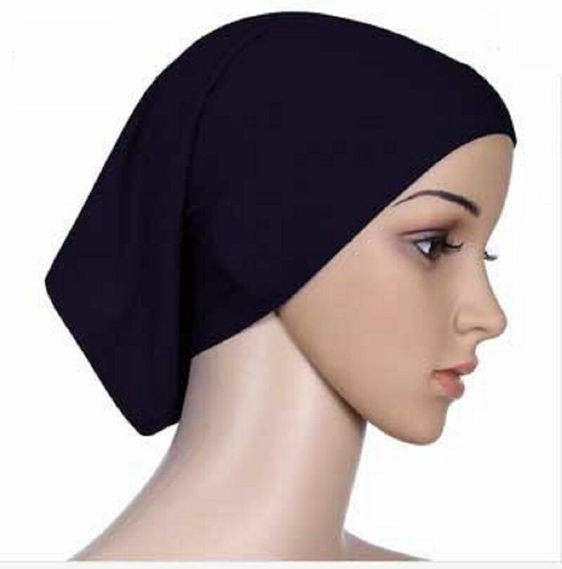 POLY BLEND TUBE UNDERSCARF CAP HIJAB MUSLIM SOFT STRETCHY –BUY2,GET 1 FREE