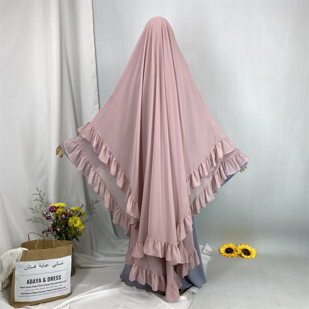 Overhead Niqab Women Muslim Large Hijab Islamic Prayer Niqab Kaftan Ramadan Top