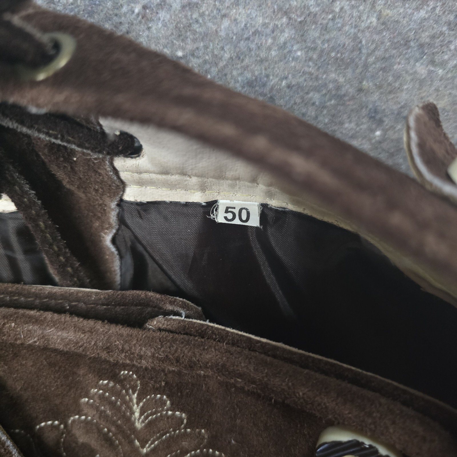 Lederhosen4U German Lederhosen Bundhosen Size 50 36×18