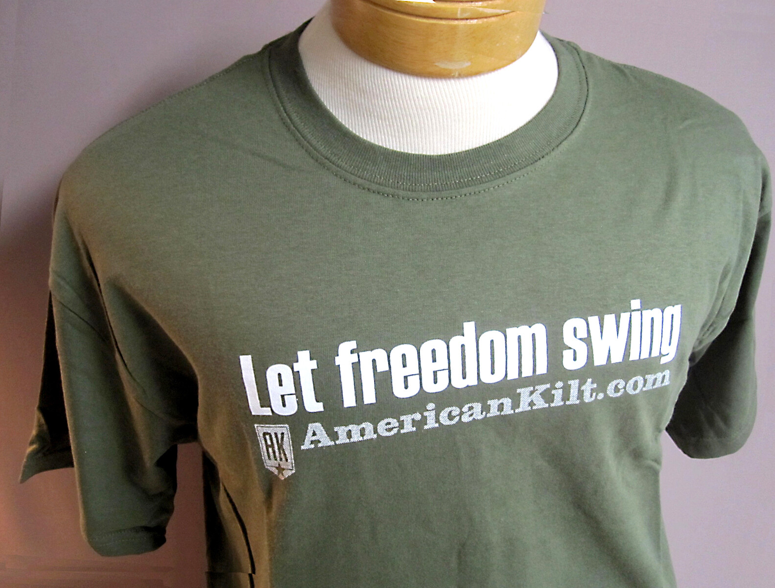 ‘LET FREEDOM SWING’ T – Shirt – From AmeriKilt – Contemporary American Kilt Co.