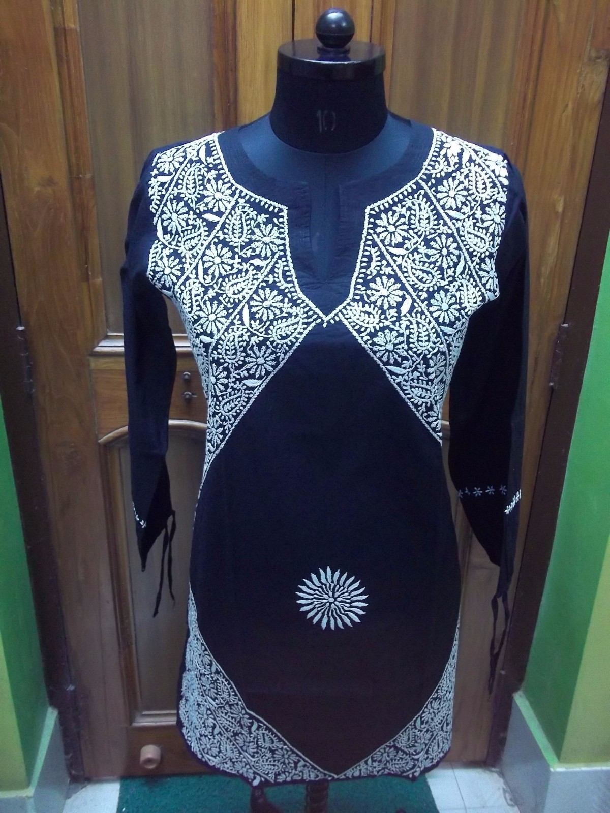 4XS 3XS 2XS TOP KURTA KURTI DRESS 100% COTTON ETHNIC CHIKAN EMBROIDERY TUNIC