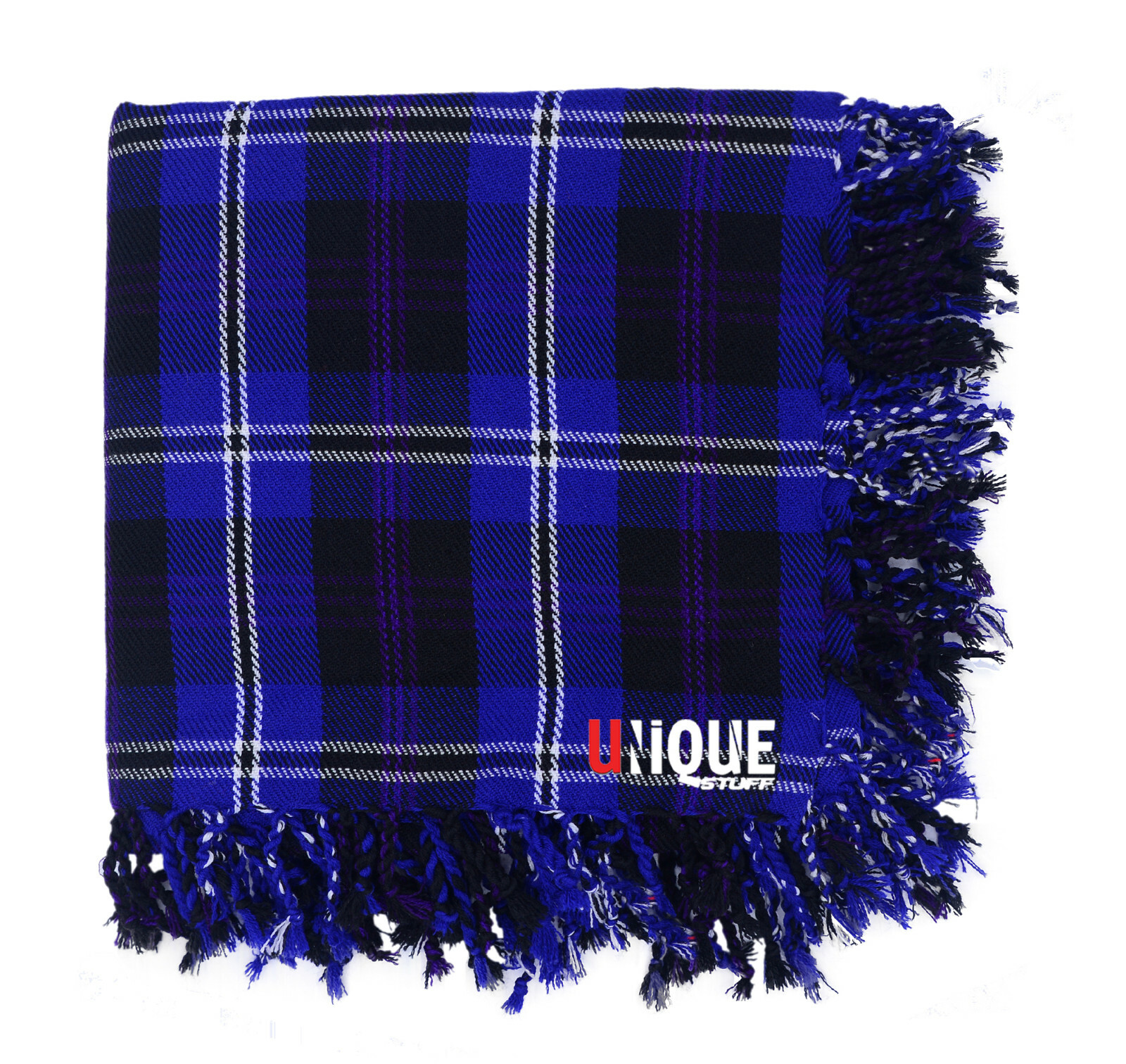 Men’s Scottish Kilt Fly Plaid Made of Acrylic Wool House of Sc Tartan size 48×48