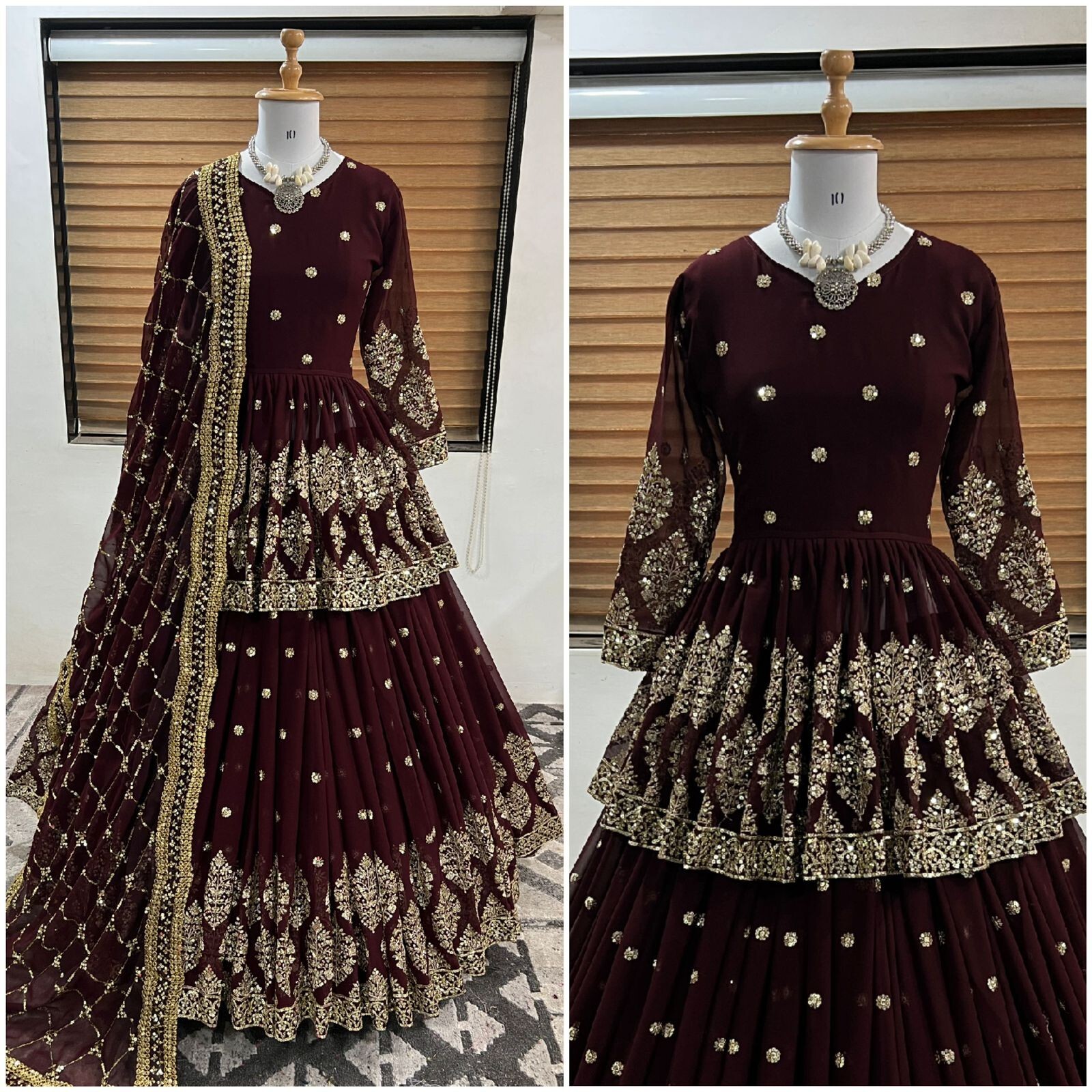 LENGHA READYMADE KURTI SUIT INDOWESTERN LONG TOP CHOLI LEHENGA PAKISTANI WEDDING