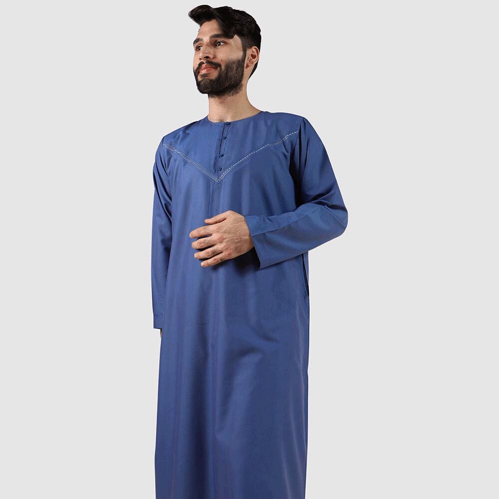 Al Aseel Thobe Long Sleeves Omany style