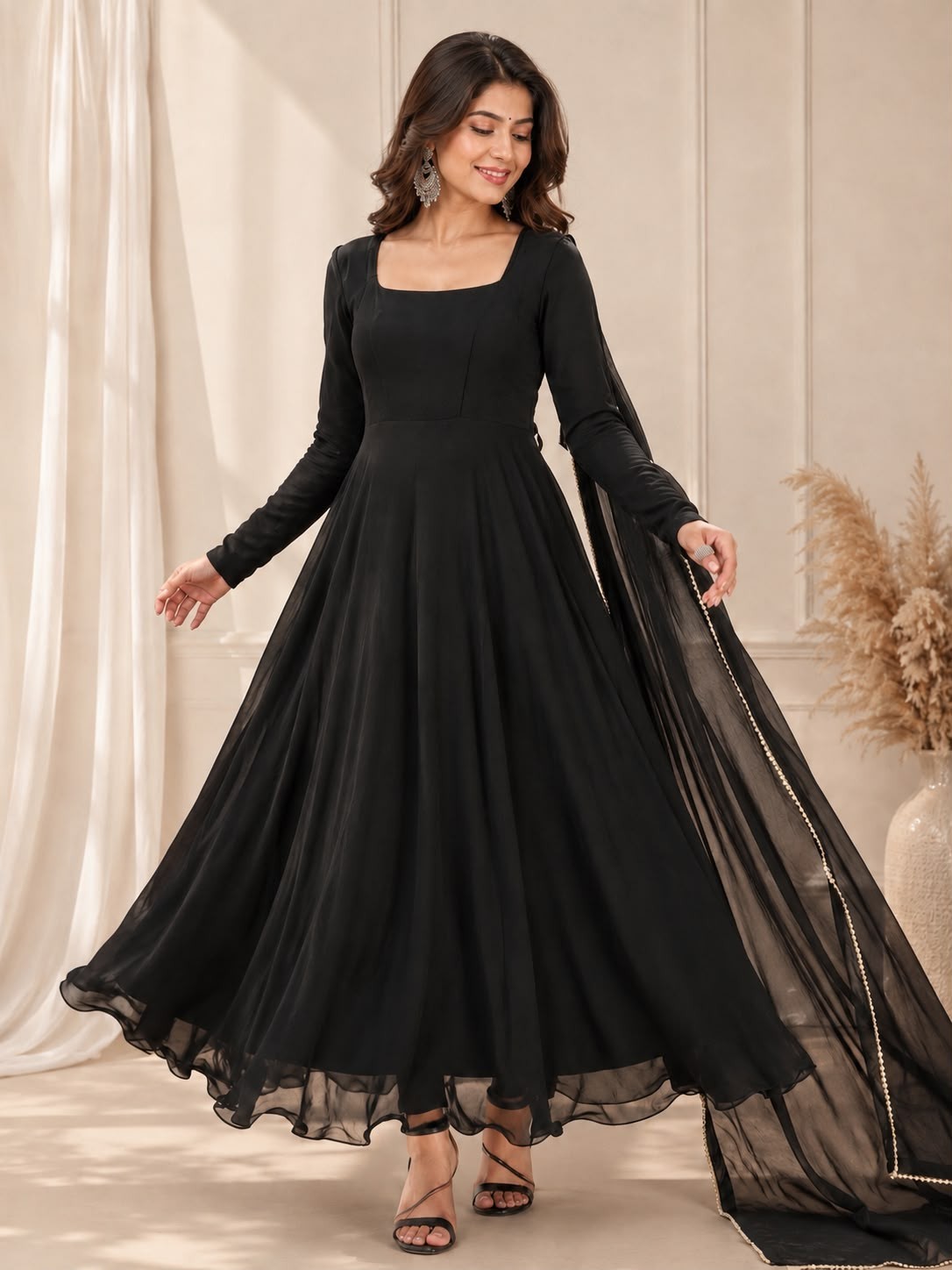 GOWN SALWAR KAMEEZ PAKISTANI INDIAN WEDDING PARTY WEAR DRESS BOLLYWOOD SUIT NEW