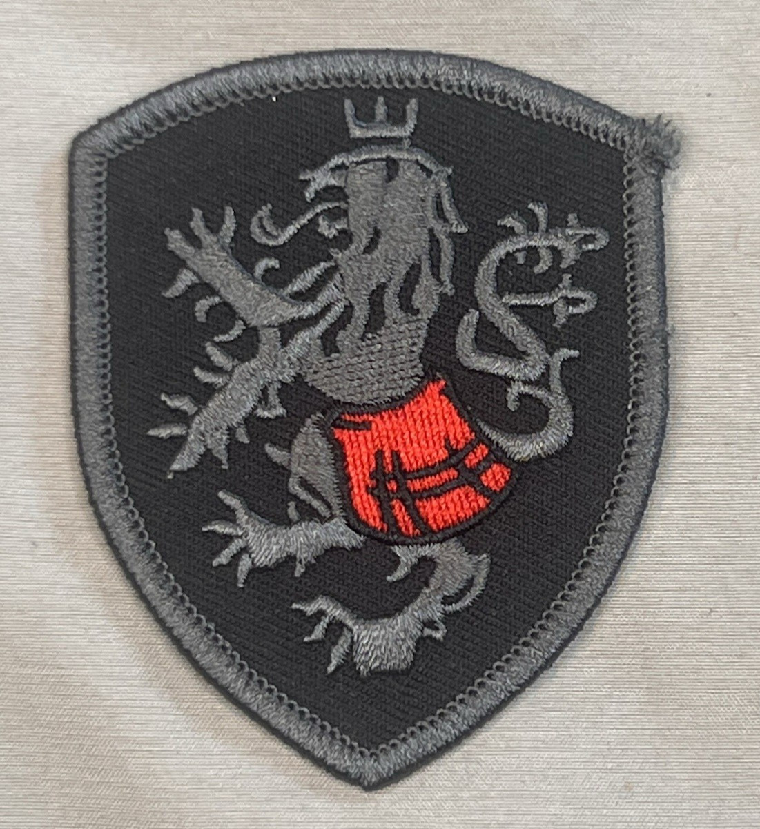 Scottish Lion Rampant Kilt Embroidered Patch Iron On Heraldic Crest Celtic