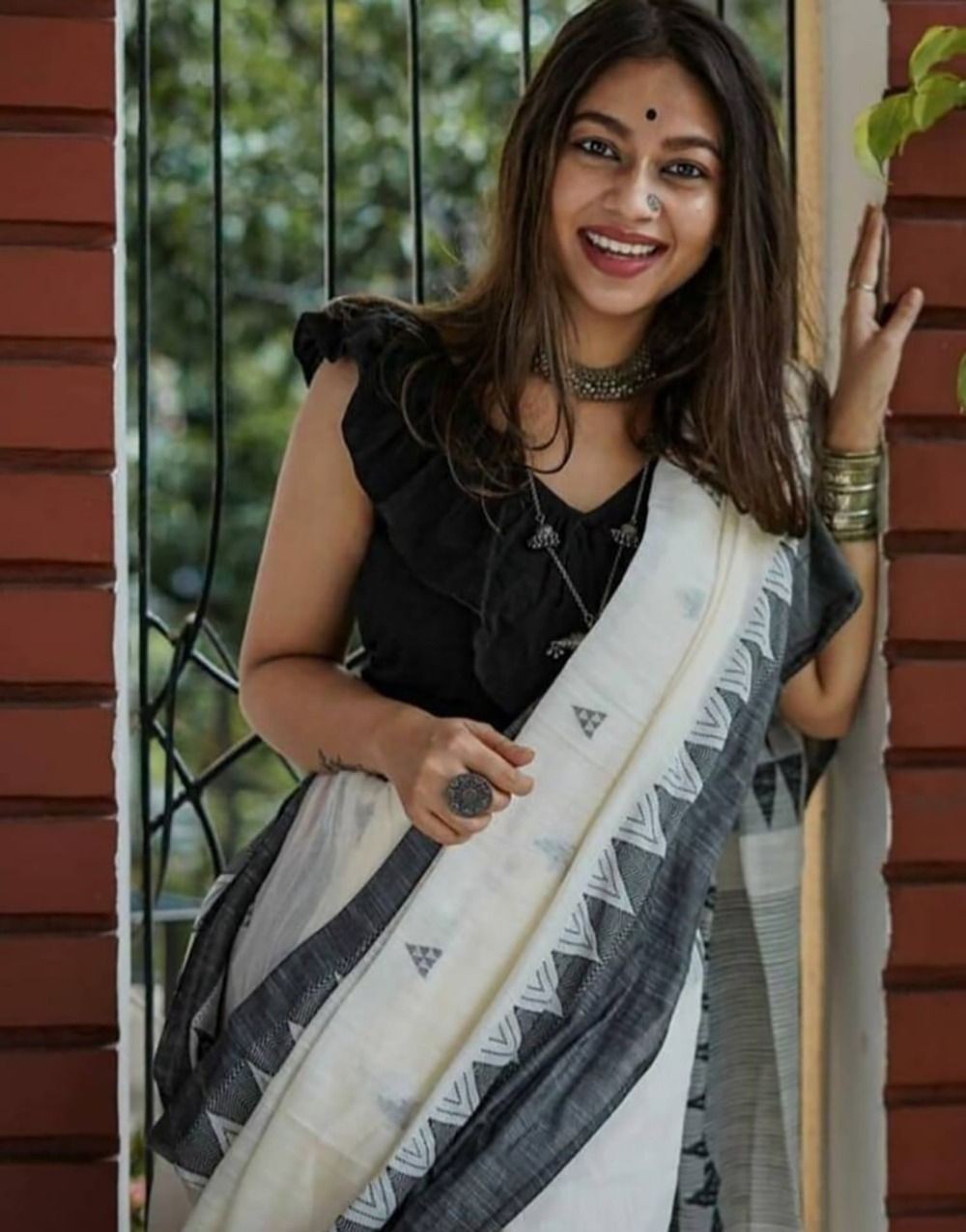 Indian Party Wear Saree Bridal Wedding Bollywood Designer Sari Jacquard Border