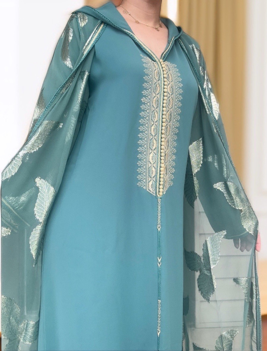 2-Piece Moroccan Jellaba Set – Handmade, Medium Size, Premium Quality Material