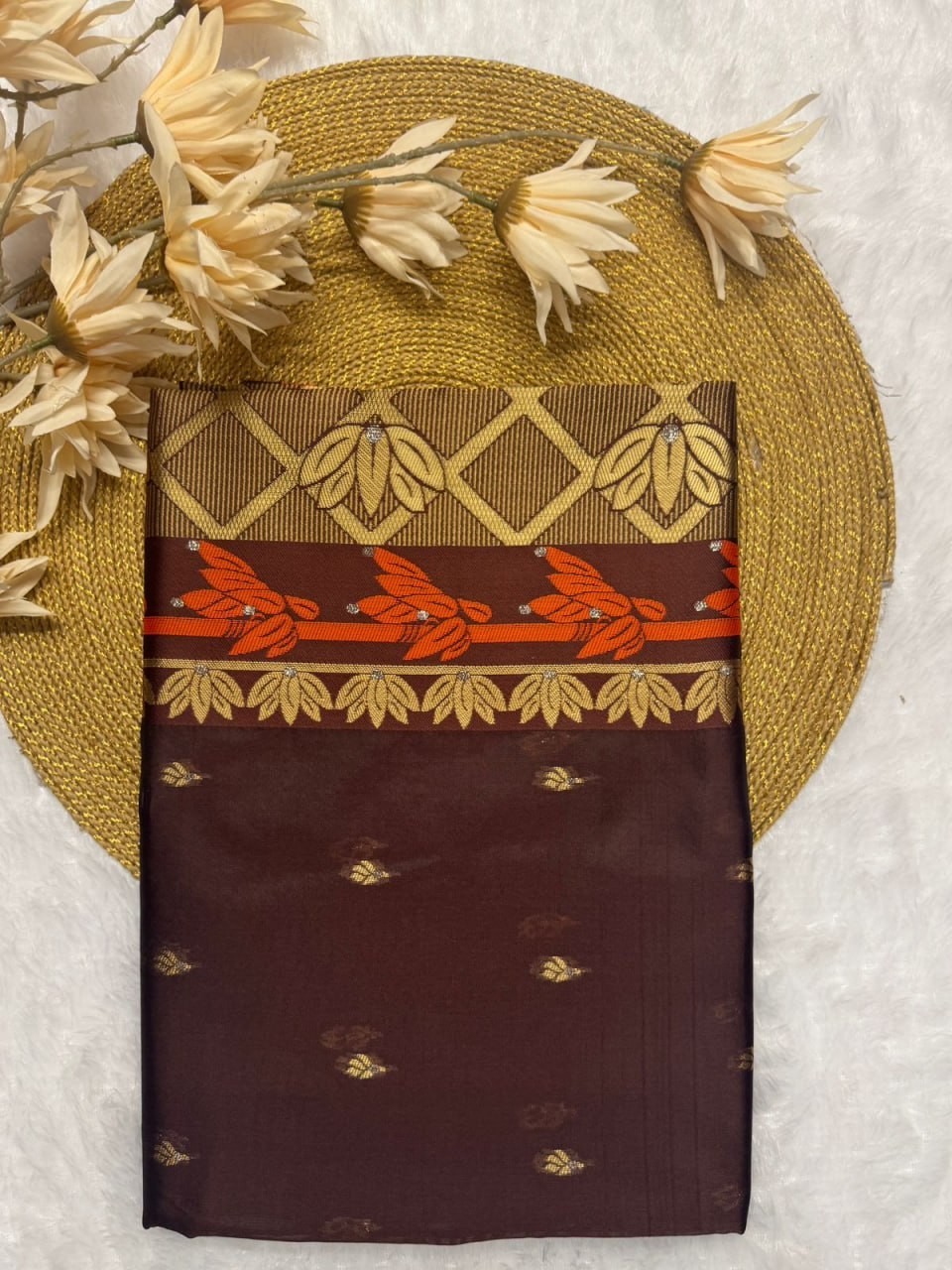 Elegant Deep Wine Silk Saree