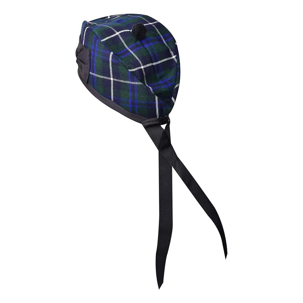 Traditional Scottish Hat, Acrylic Wool Tartan Glengarry hat