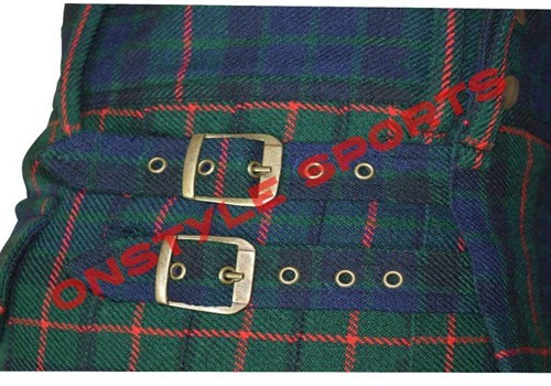 Highland Utility New Scottish Fashion Active Men Modern Gun Tartan Kilts.