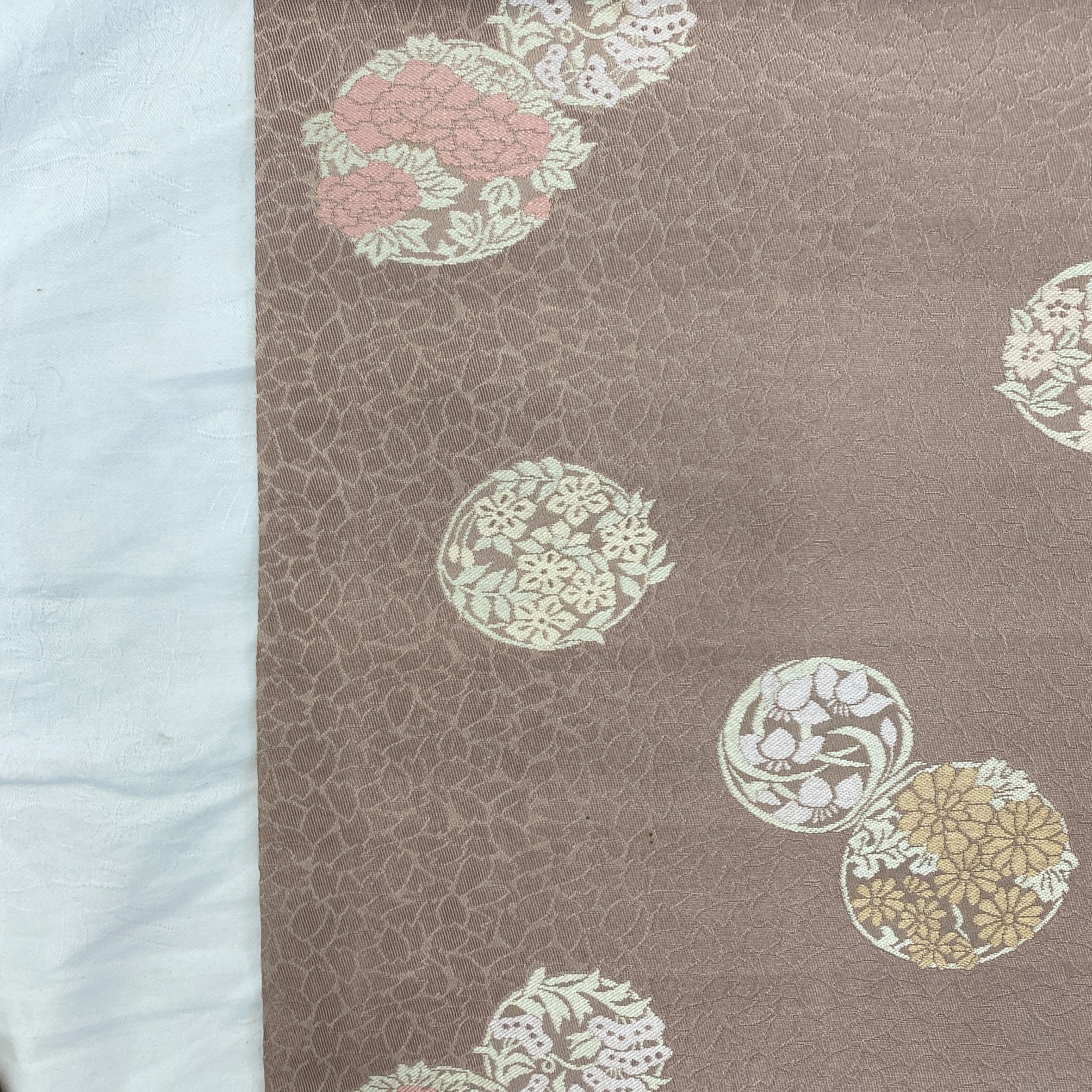 Japanese Vintage Kimono Fukuro Obi Silk Purpl Traditional Reversible 144 x 12 in
