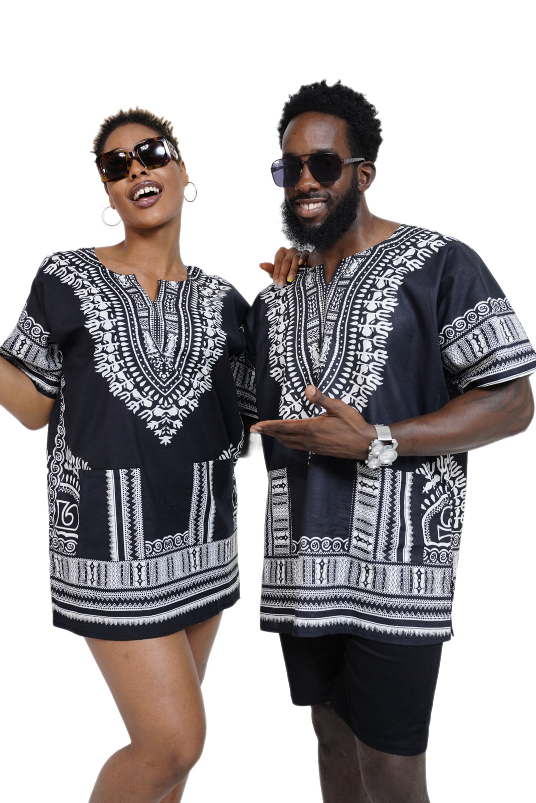 Dupsie’s African Print Unisex Dashiki Shirt Suitable for Festivals, Concerts, Cr