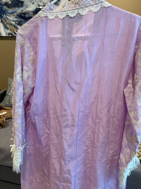 PAKISTANI KURTI WITH PEARLS