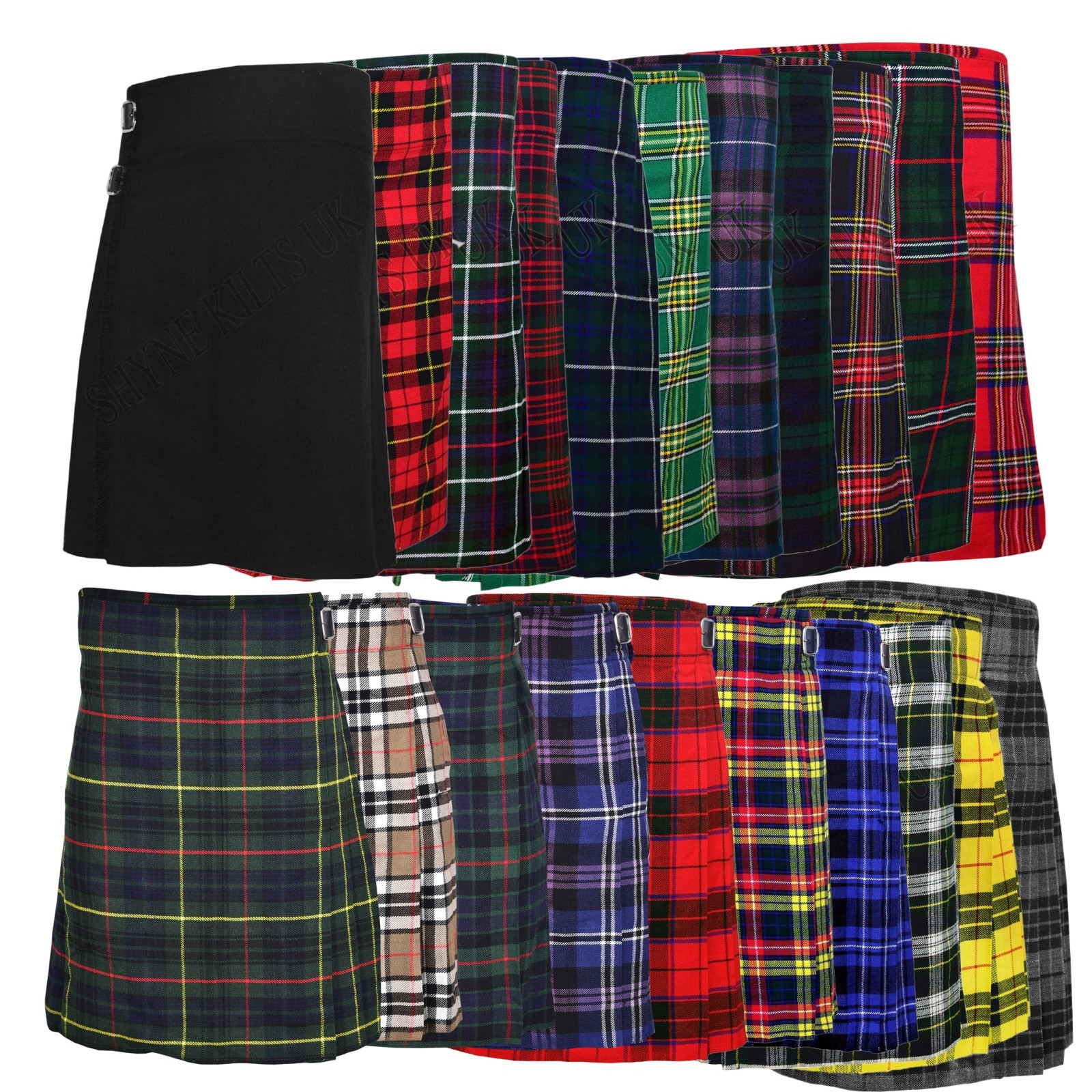 Men’s Scottish 5 Yard Kilts 13 OZ Kilt Casual Kilt Top Quality Kilts 30 To 50