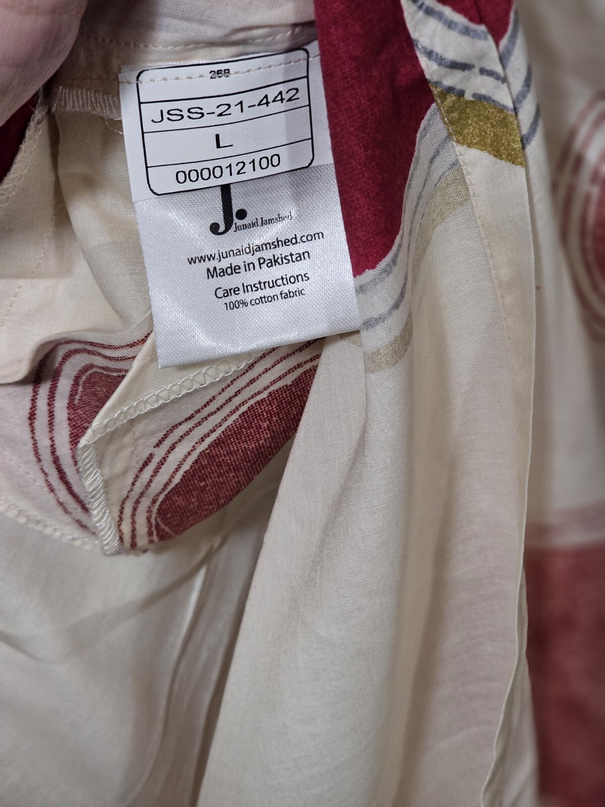 junaid Jamshed Pret Printed Kurti In Lawn Fabric . Size Is Med. Brand New