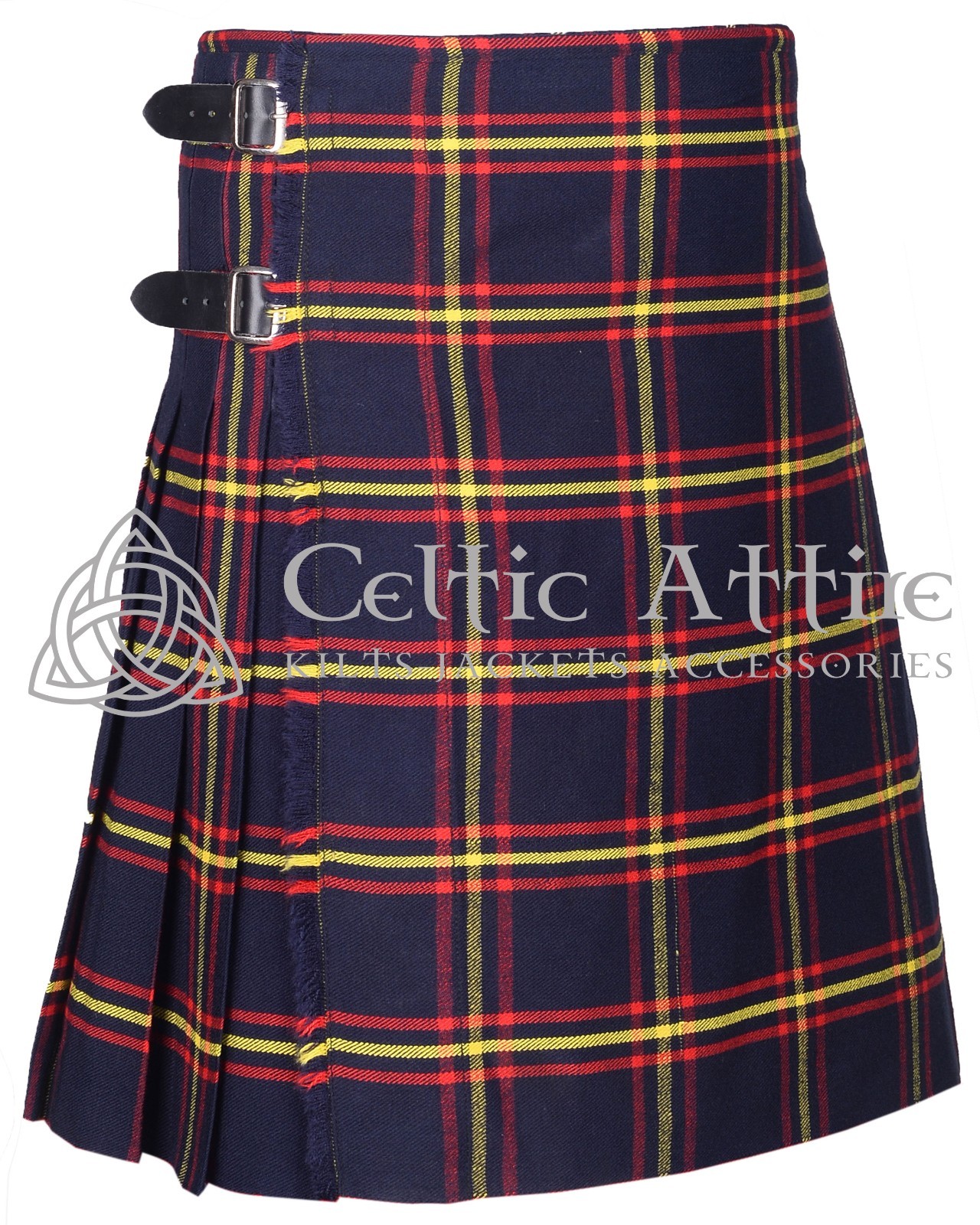 Maclaine Louchbuie Tartan 8 Yard Scottish Kilt – Made to Order By Celtic Attire
