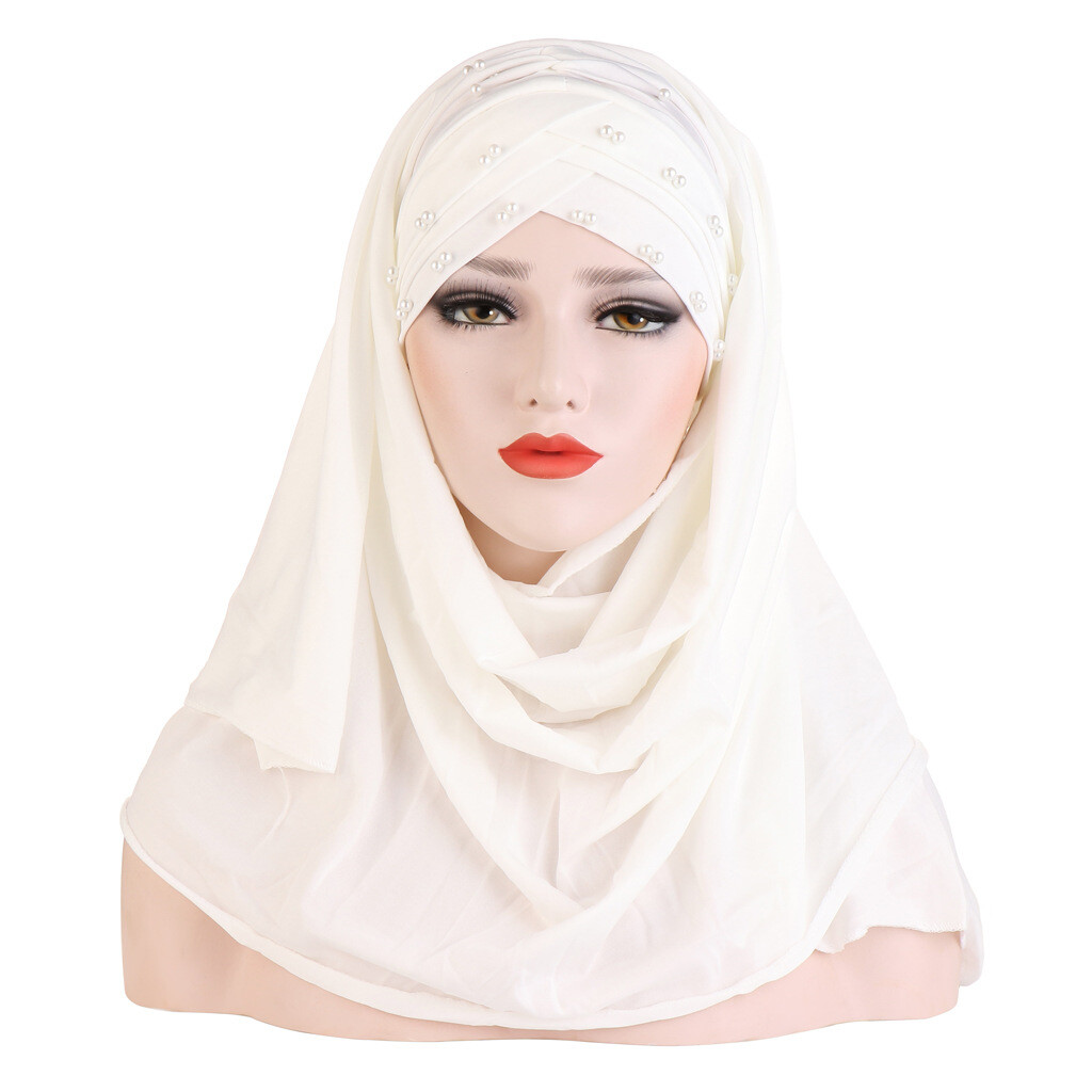 Muslim Women Long Scarf Hijab Hat Islam Head Scarf Wrap Shawl Ramadan One Piece