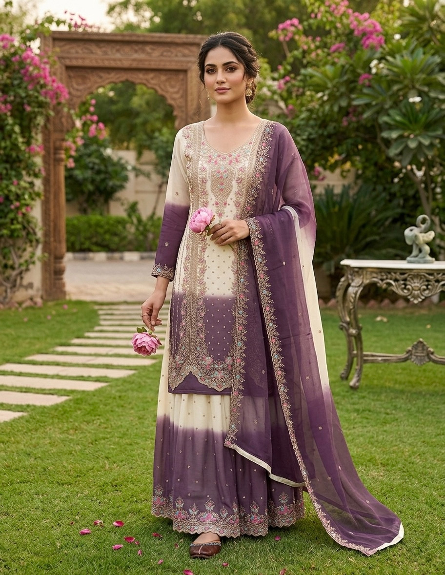 Heavy Embroidery, Luxury Ethnic, Wedding Wear, Festive Outfit, Readymade Suit,