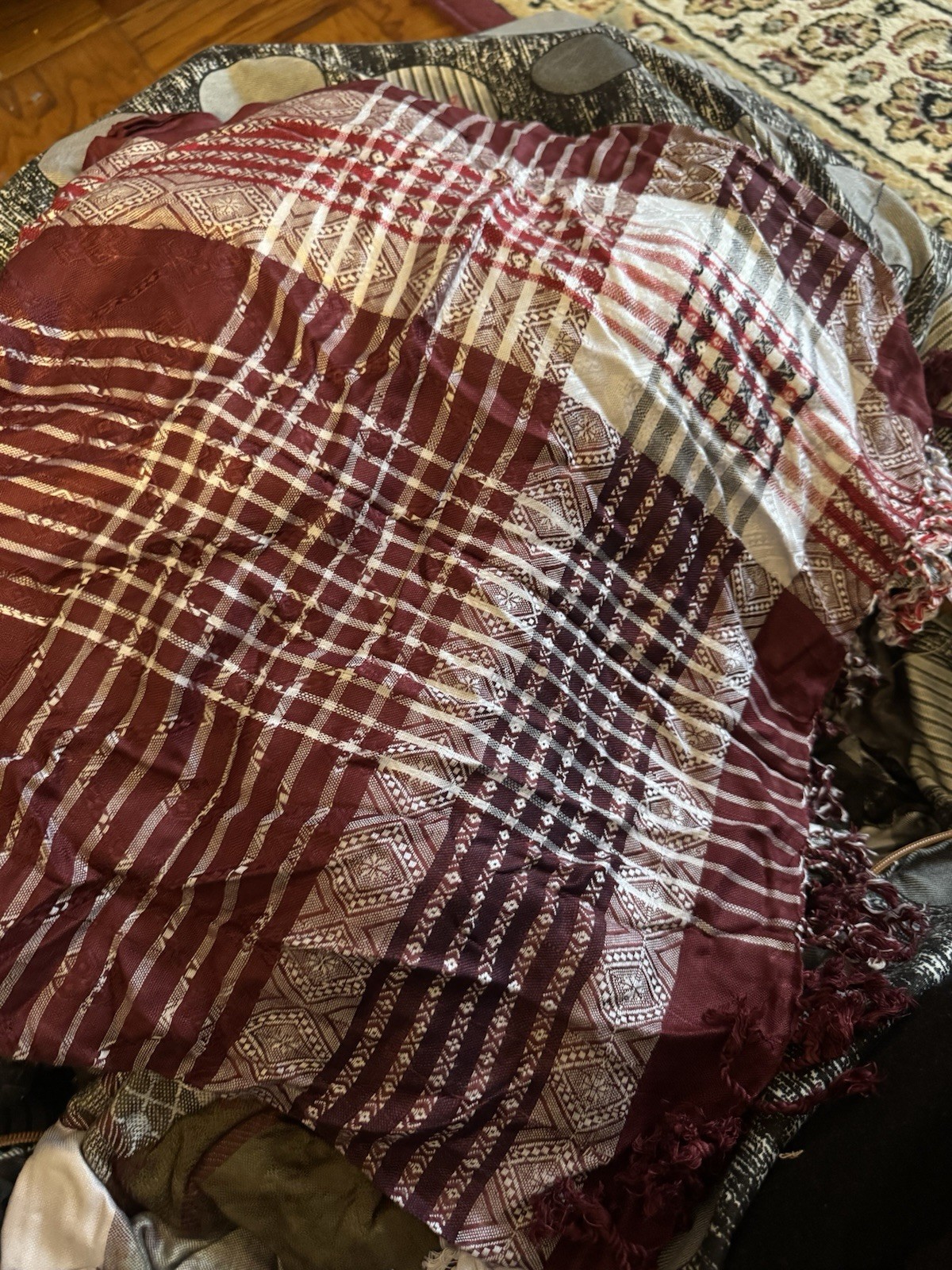 Palestinian Keffiyeh Scarf with Soft Arabic Fabric Shemagh