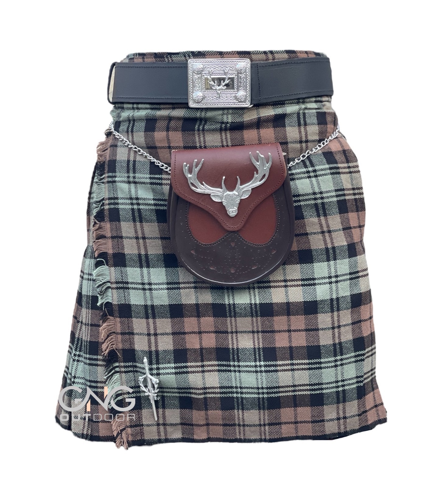 Men’s Black Watch Weather 5 Pieces Stage Head kilt outfit wedding kilt set
