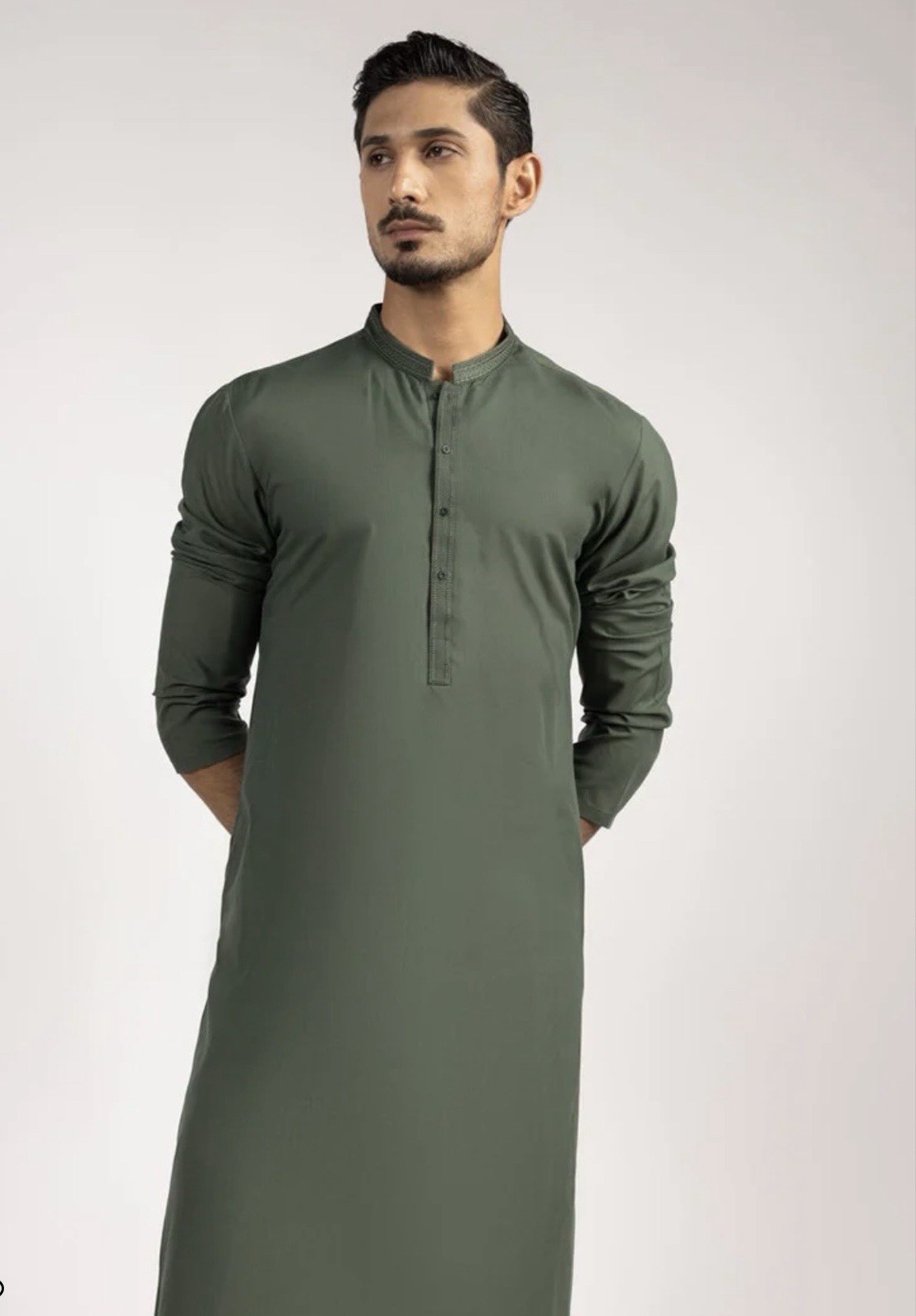 Junaid Jamshed J. Men’s Kurta Trousers Suit XL Green Cotton,Brand New with tags.