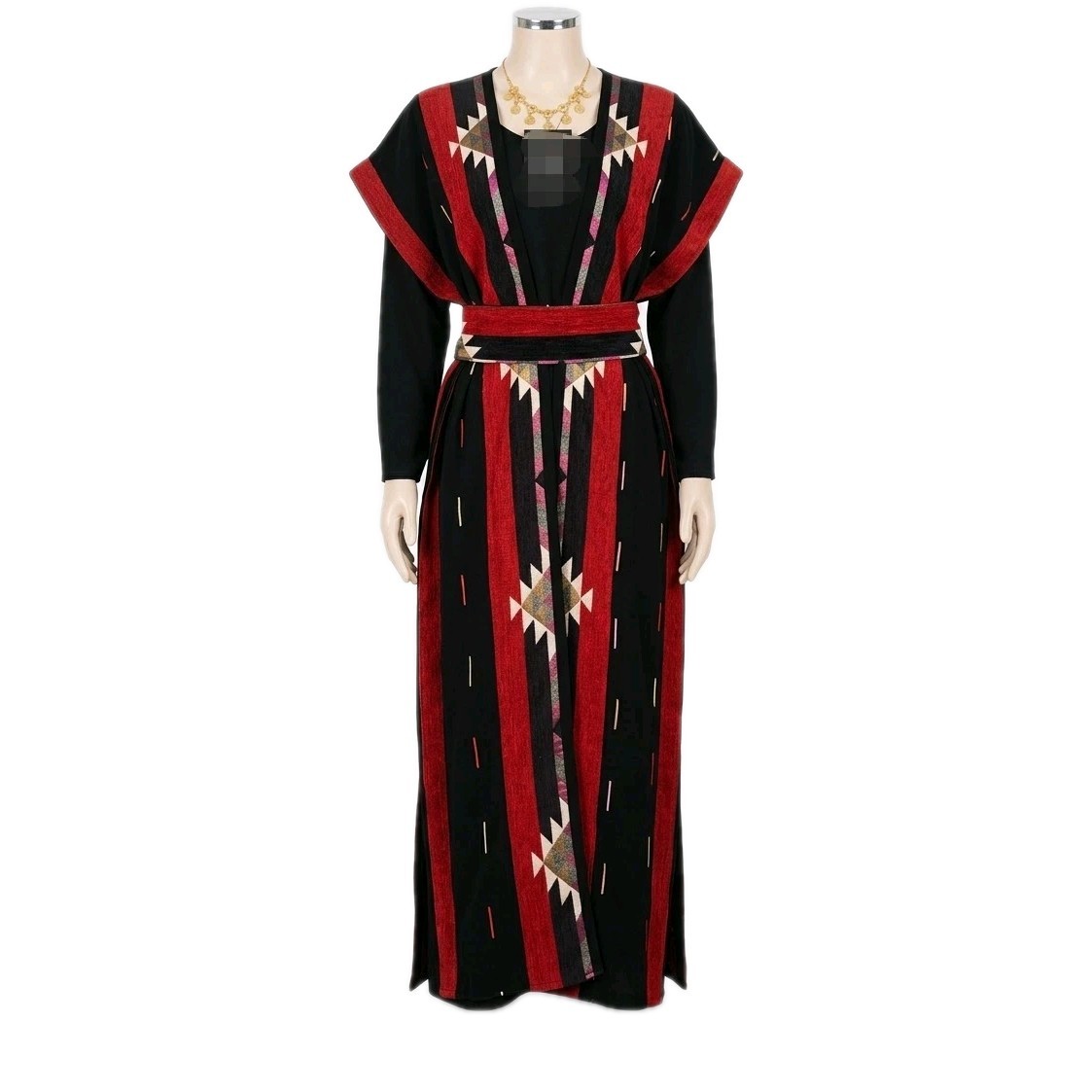 Jordanian Palestinian Woven Tribal Thobe Women Heritage Dress Belt One Size