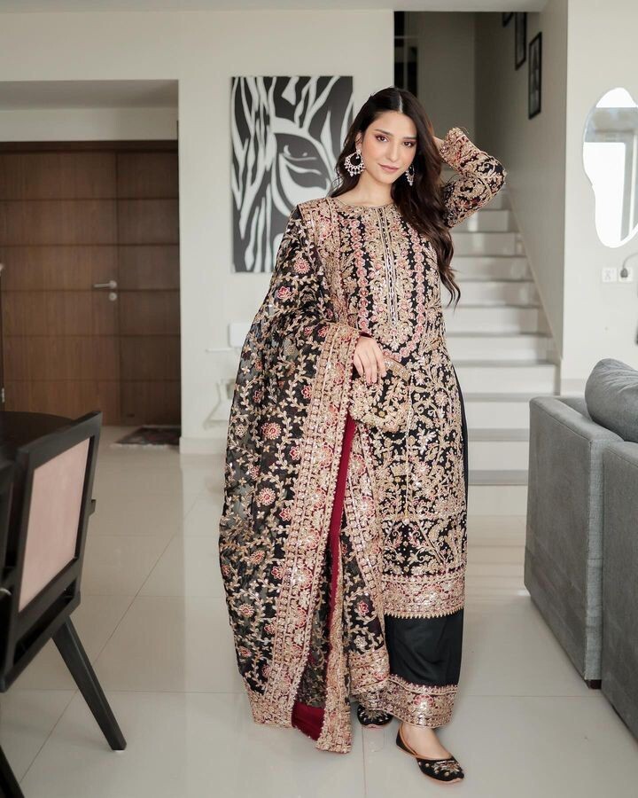 Designer Indian Pakistani Salwar Kameez Bollywood Dress Party Wear Suit wedding