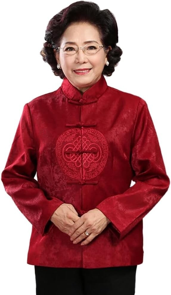 Chinese New Year Celebration Dress Mom’s Birthday Banquet Tang Coat Z1380
