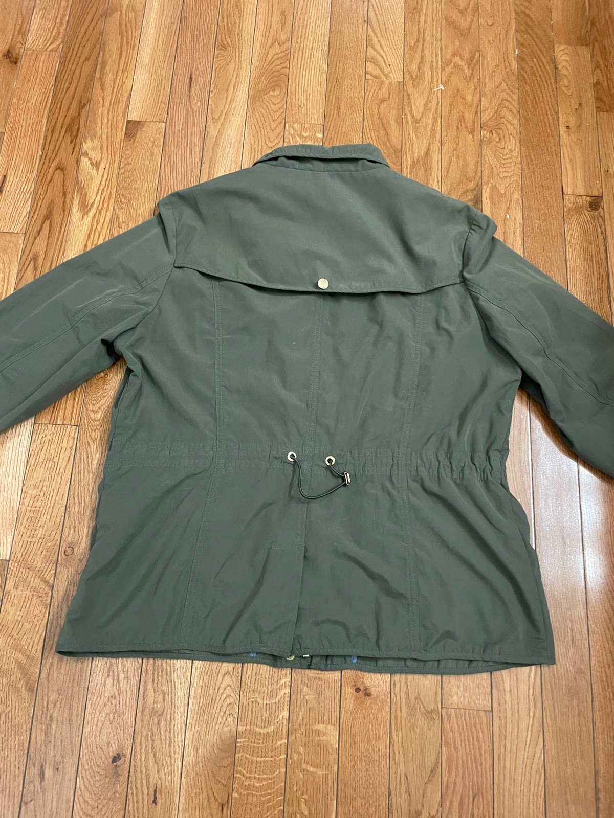Lands’ End Lightweight Sporty Women’s Utility Jacket Windbreaker Green Size LP