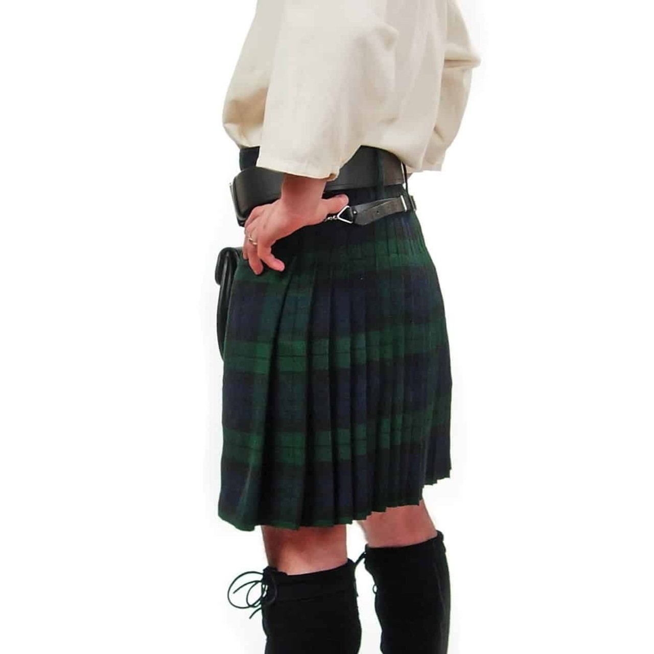 Farquharson Modern Quality Homespun Wool Blend Kilt – Size 42W 24L