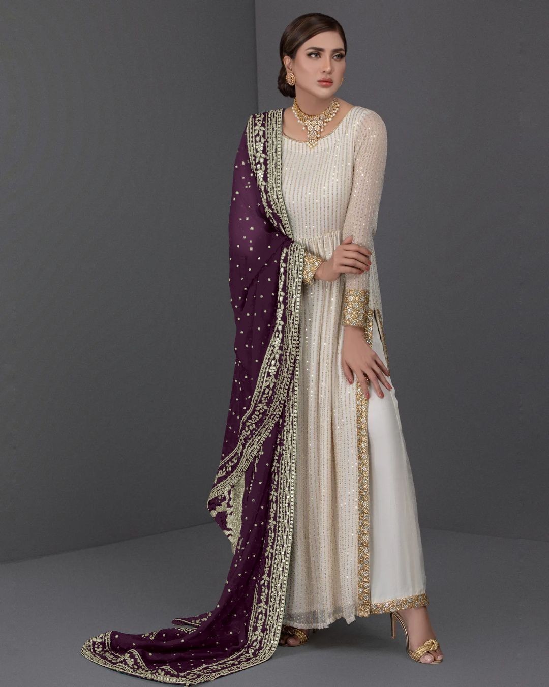 NEW INDIAN PAKISTANI WOMEN SHARARA PLAZZO KURTI PLAZZO PANT SALWAR KAMEEZ SUIT
