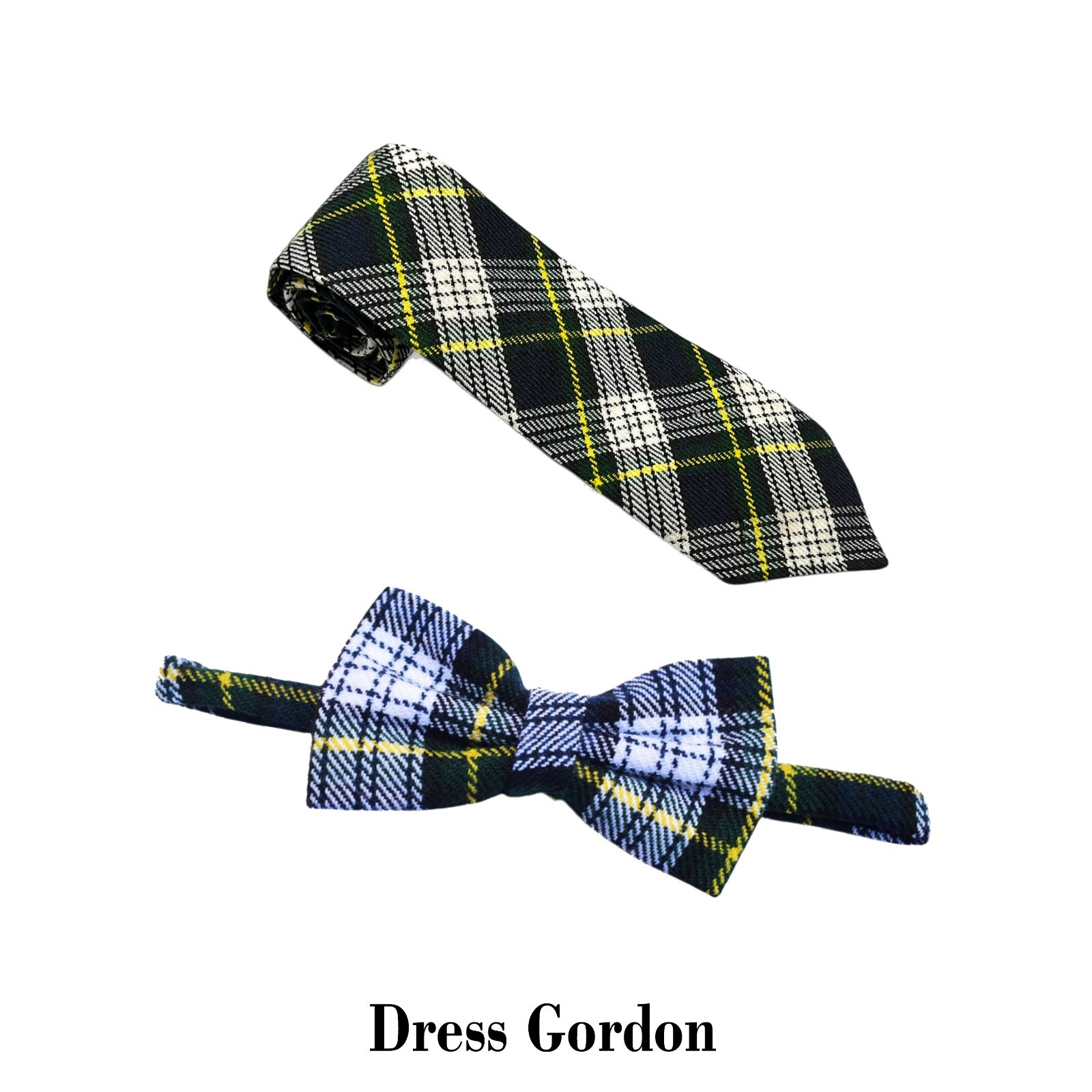 Men’s Scottish Dress Gordon Tartan Bow And Tie Formal Bow Tie For Wedding