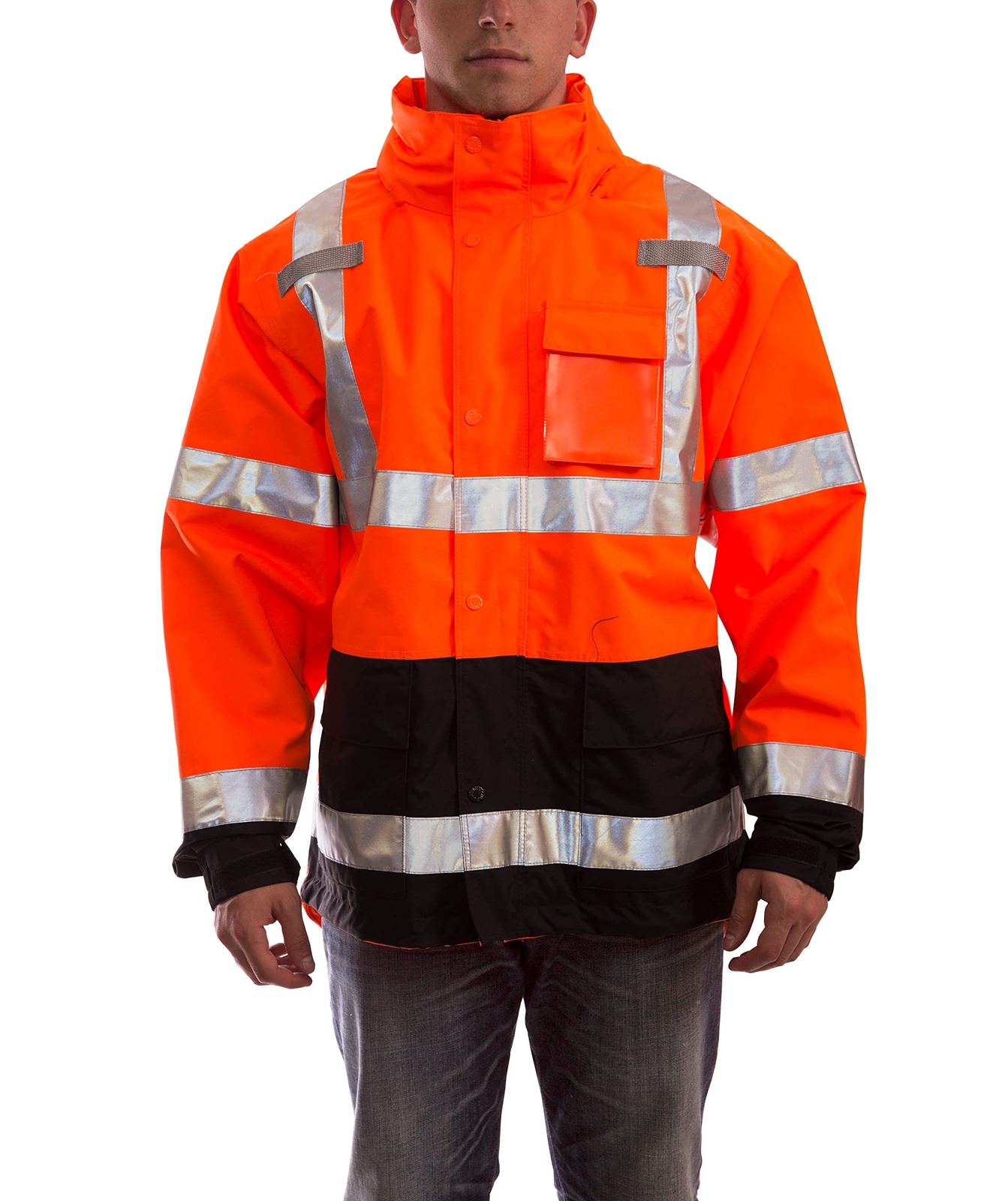 Tingley Standard Icon High Visibility Jacket with Attached Hood Safety Orange