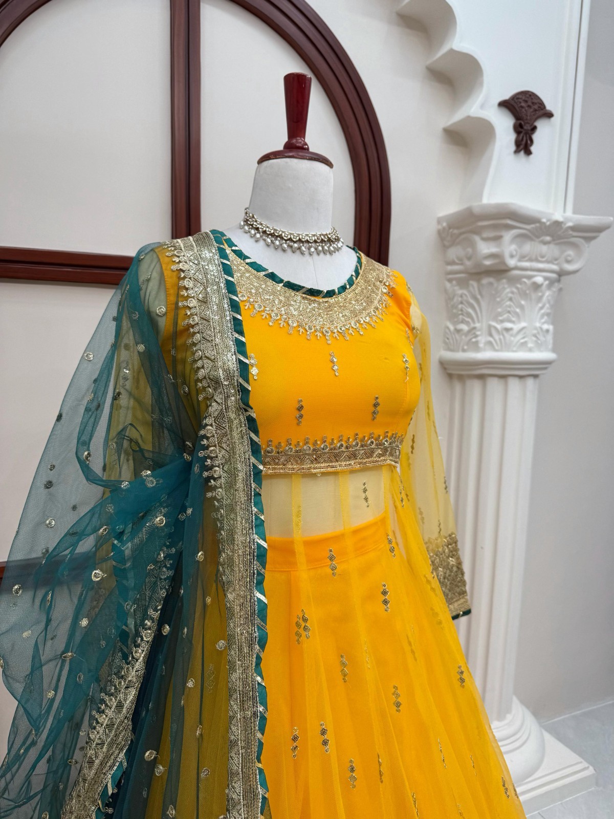 Presenting New Soft Net Yellow Top Lehenga With Dupatta For Festival Wear