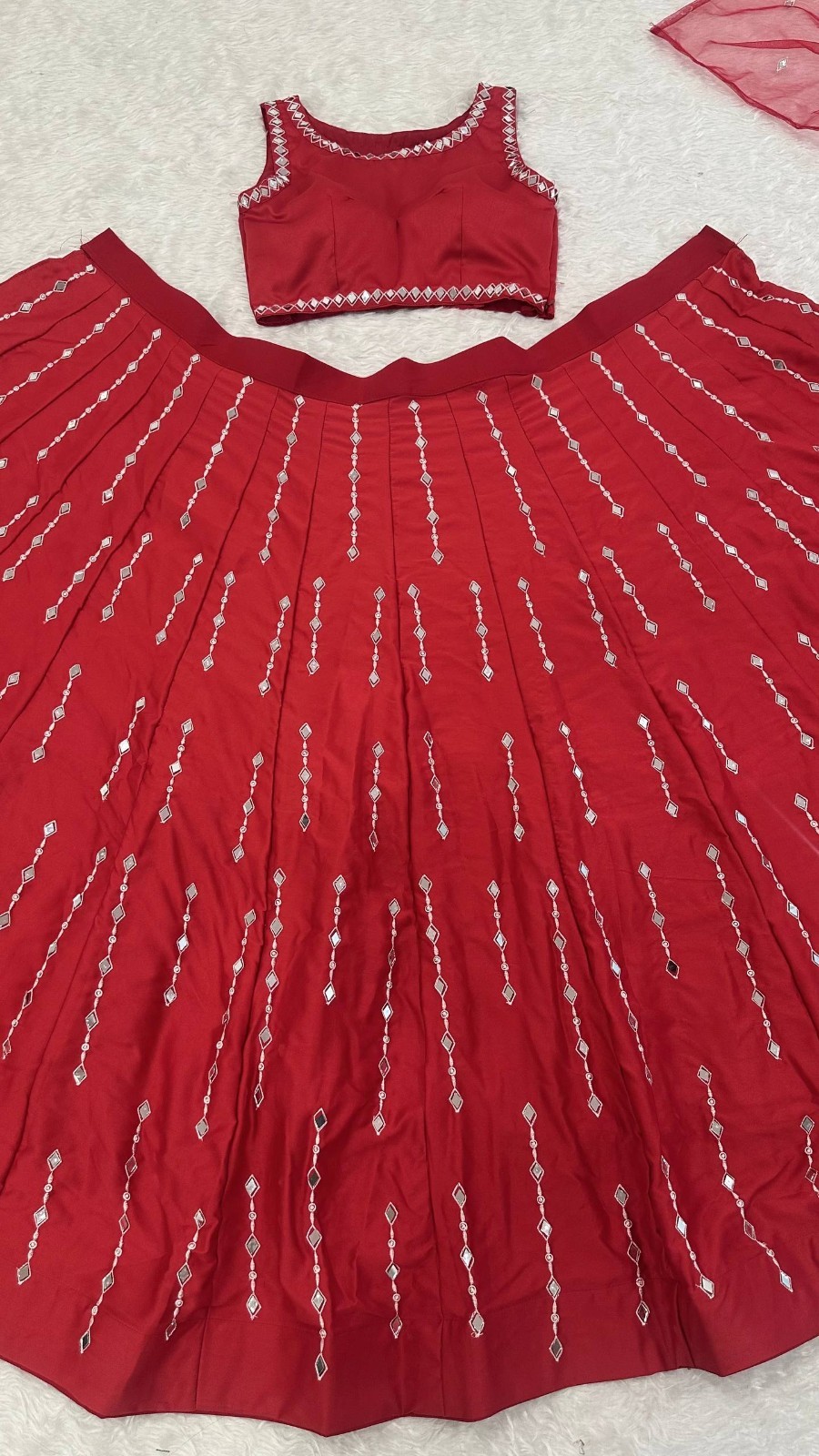 Latest New Heavy Malai Satin Silk Lehenga Choli With Dupatta For Function Wear