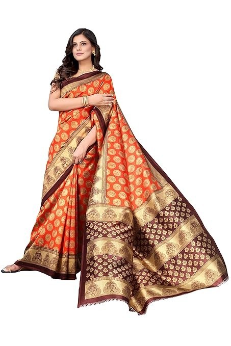 Womens Jacquard Standard Length Saree