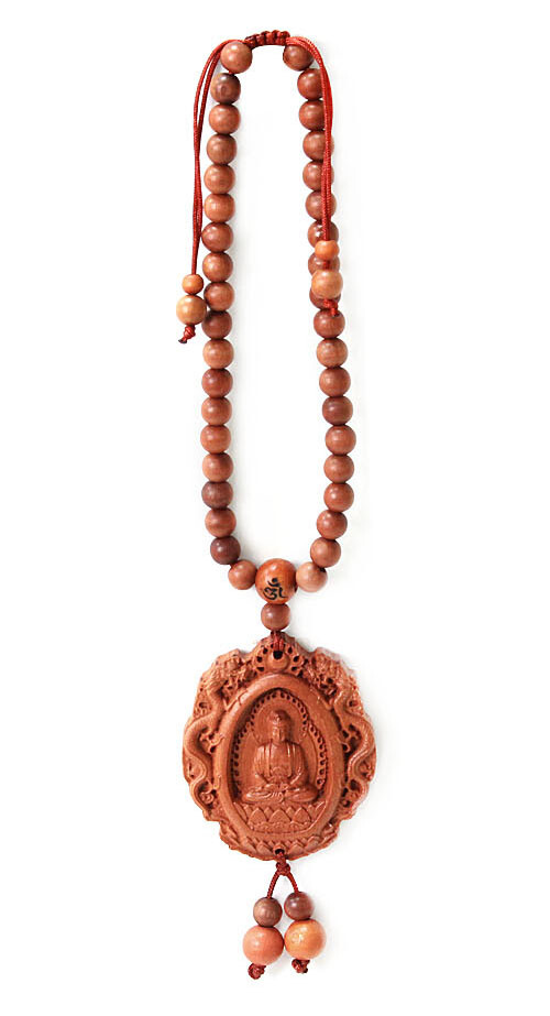 CAR REARVIEW MIRROR JUJUBE TREE STATUE OF THE BUDDHA PENDANT, CAR ORNAMENT DECOR