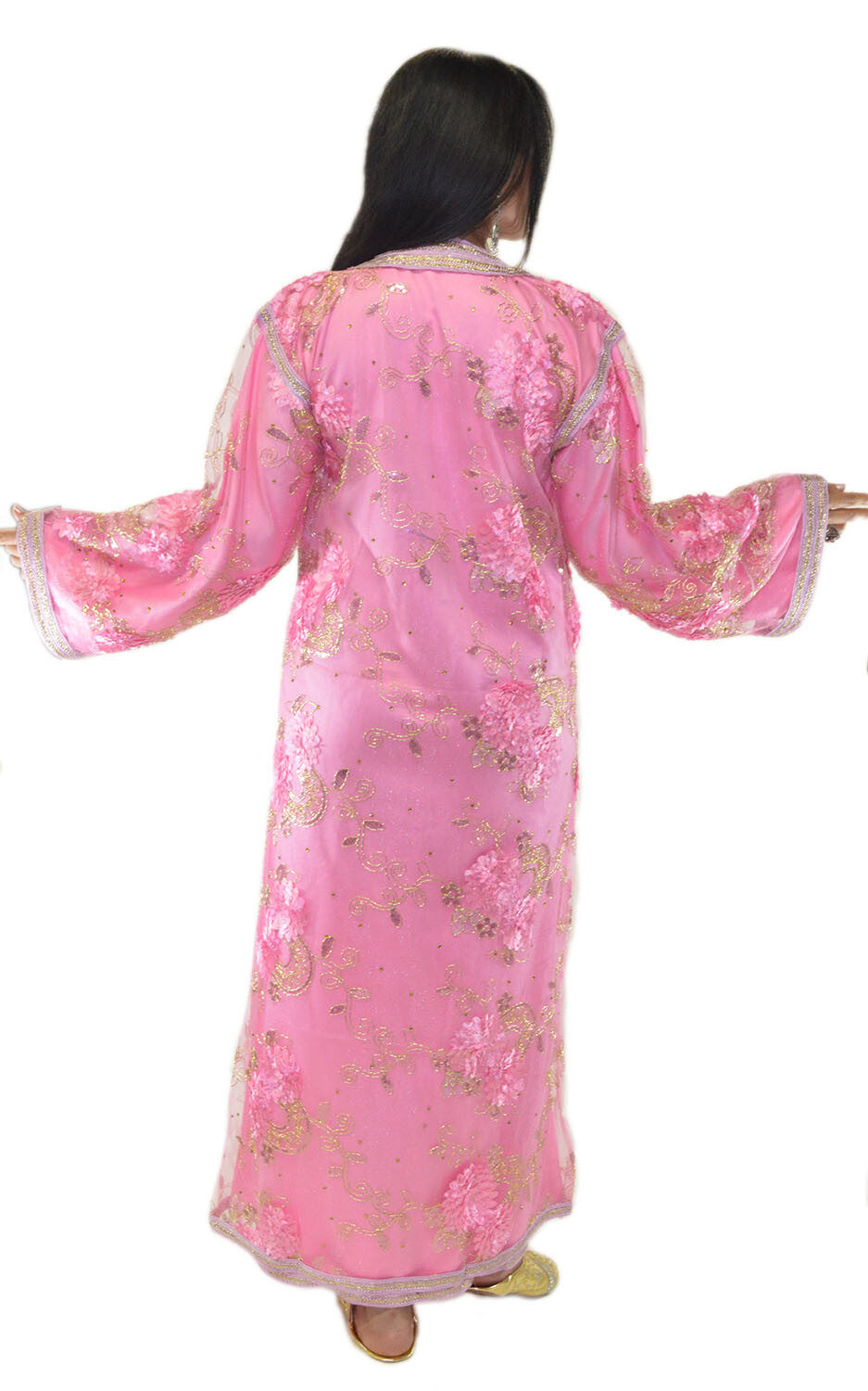 Moroccan Wedding Gown Caftan Kaftan Long Dress Abaya Tackchita Middle East